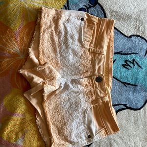 Pink and white shorts for